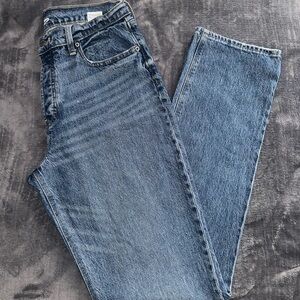 Old Navy Women's Straight-Leg Blue Denim Jeans